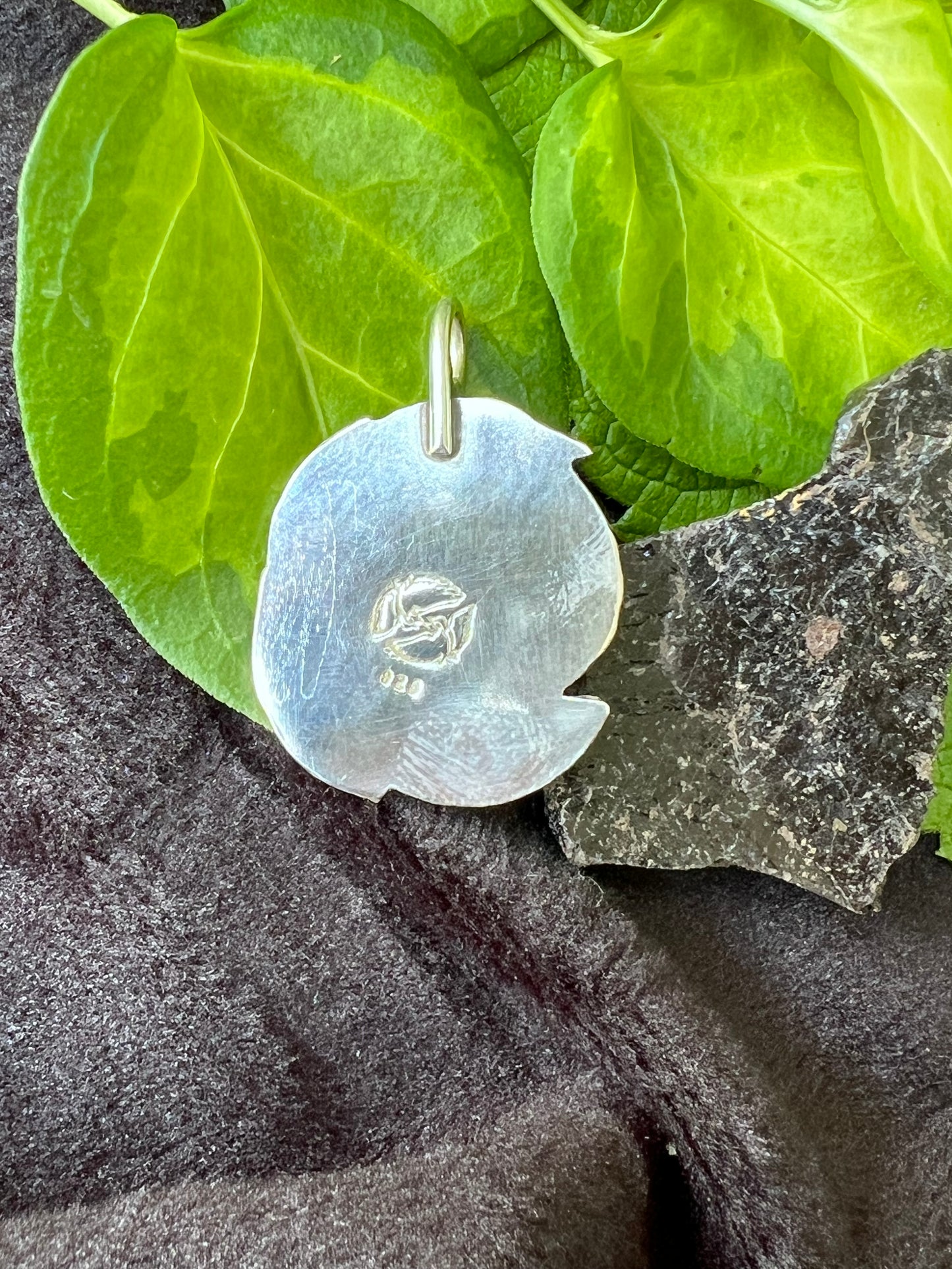 Sterling Silver and Prehnite Pendant