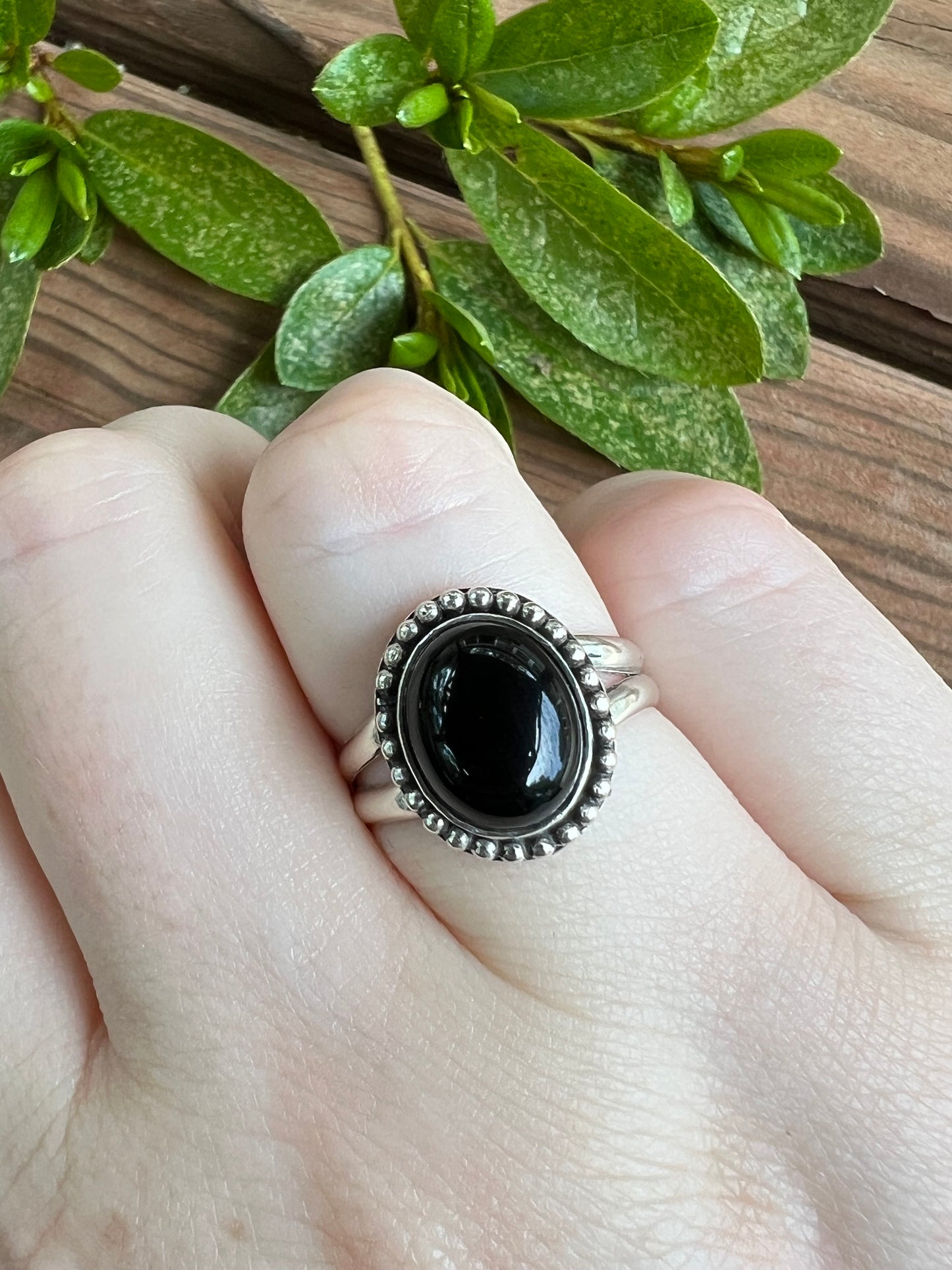 Sterling Silver and Black Onyx Ring