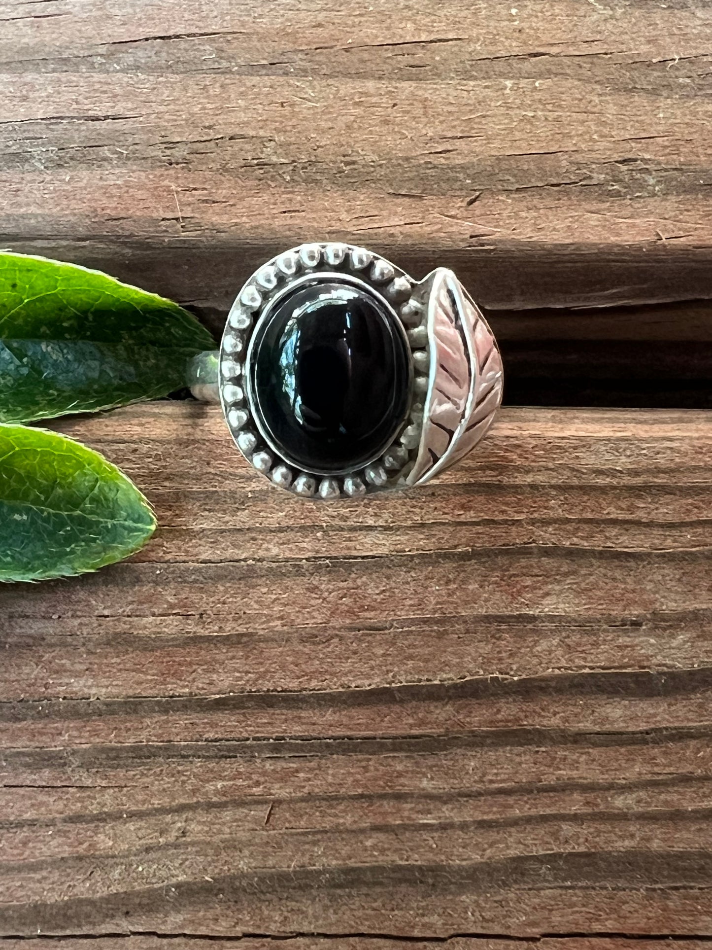 Sterling Silver and Black Onyx Ring