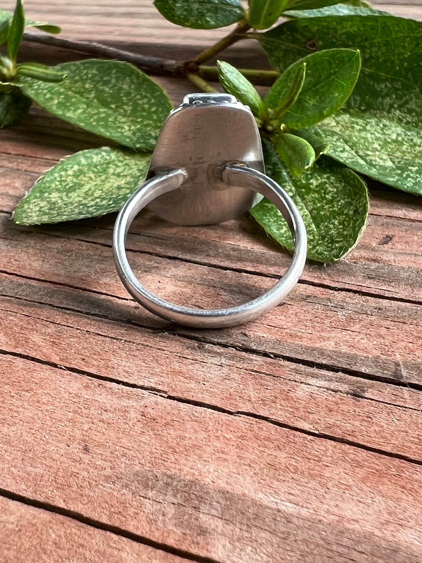 Sterling Silver and Pyrite Coffin Ring