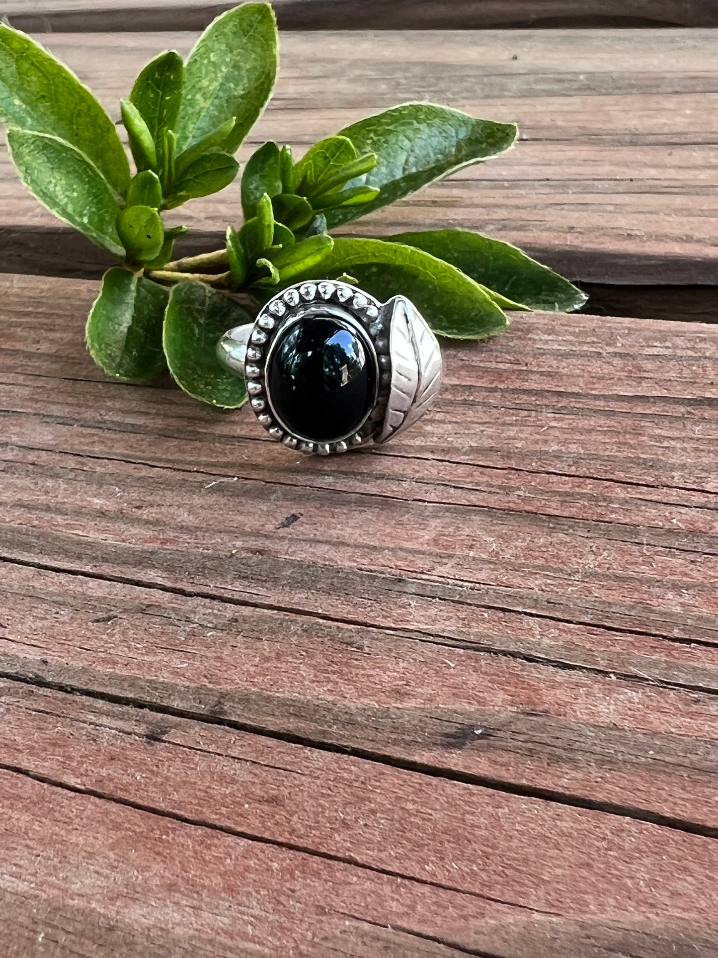 Sterling Silver and Black Onyx Ring