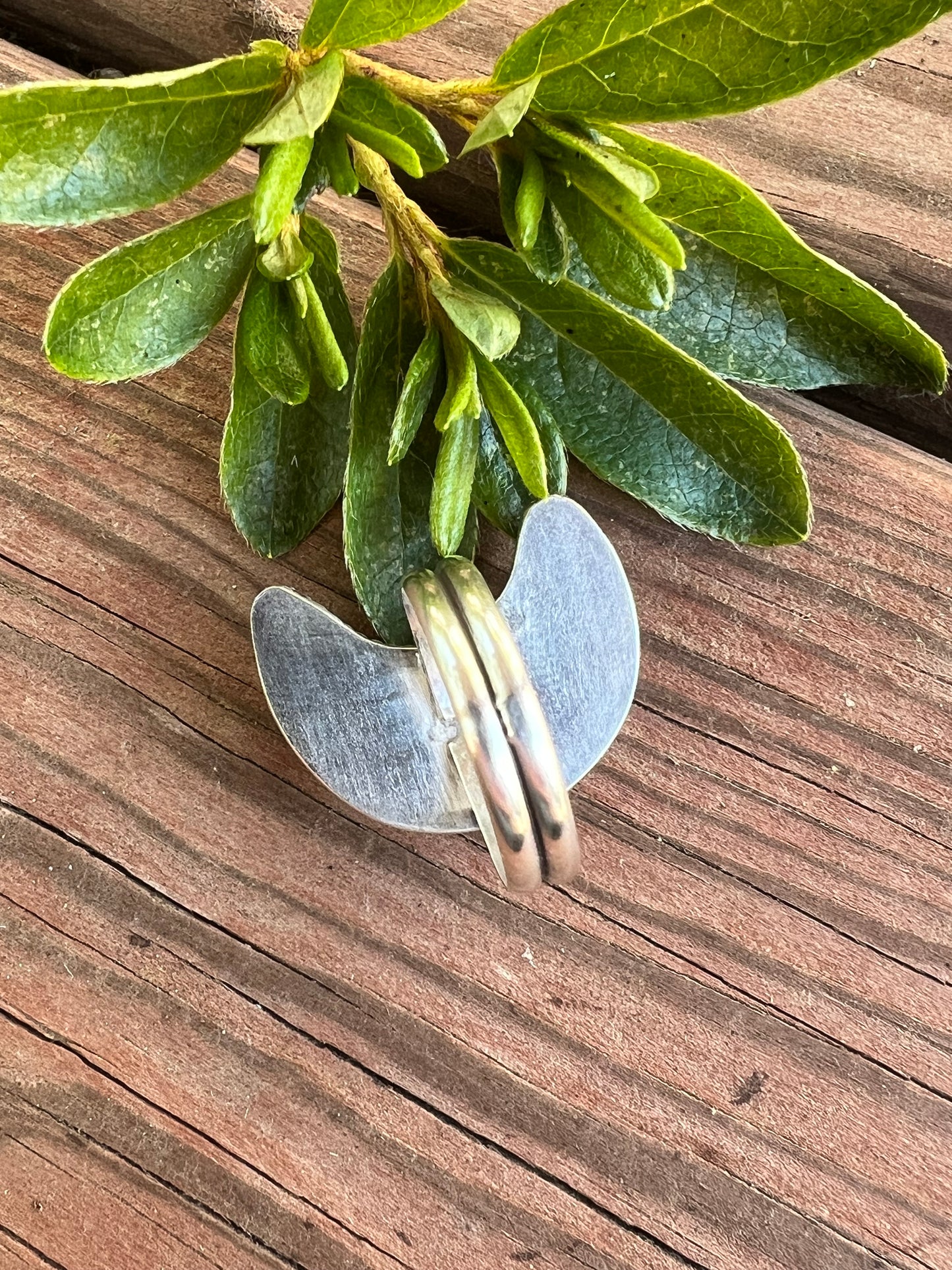 Sterling Silver and Black Onyx Moon Ring