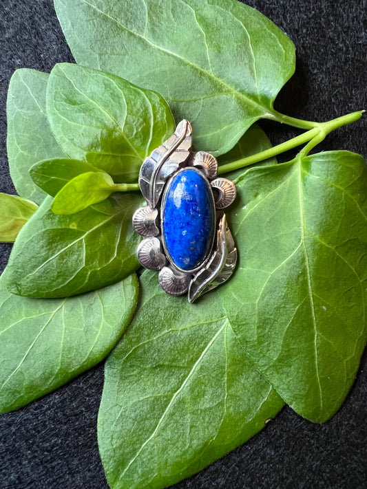 Sterling Silver and Lapis Lazuli Pendant